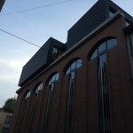 Bruksela - Belgia. Okna i witryny aluminiowe system Blywert Apollo, kolor czarny